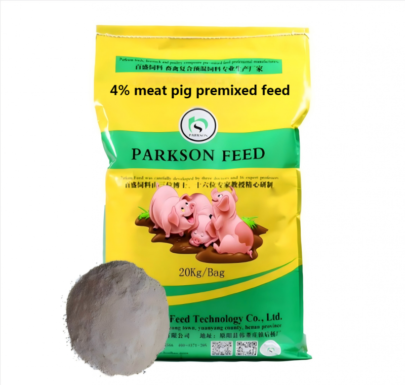 Alimento premesso al 4% per i maiali in crescita.